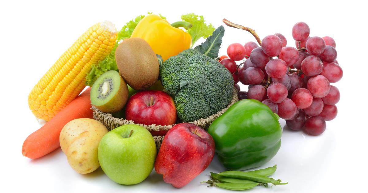 Fresh fruits and vegetables